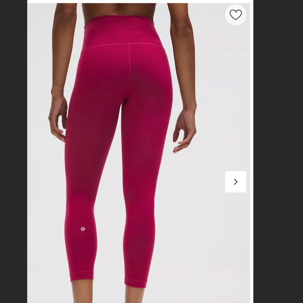 Lululemon  Wunder Train High-Rise Crop 23" leggings sz 14
